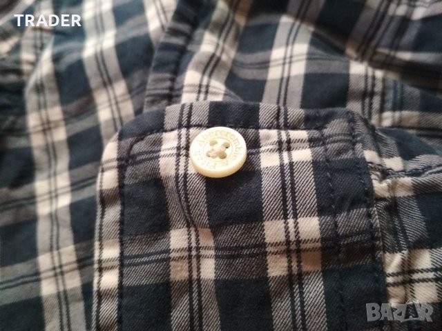 Abercrombie & Fitch, мъжка спортна риза, 100% памук, снимка 11 - Ризи - 19397617