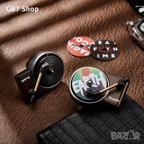  Ретро Грамофонен Освежител За Кола Със 5 Ароматерапевтични Таблетки: Стилен Аромат За Вашето Пътува, снимка 7 - Аксесоари и консумативи - 52741321