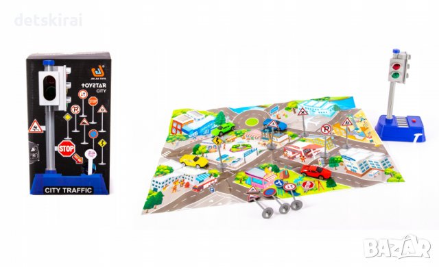 Комплект светофар и пътни знаци, снимка 2 - Коли, камиони, мотори, писти - 38377930