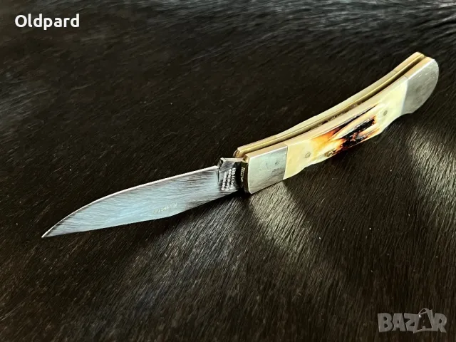 Компактен сгъване джобен нож Frost Cutlery Horn (WT536CS), снимка 4 - Ножове - 48654032