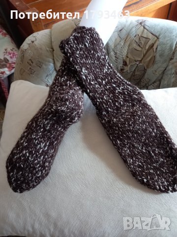 Ръчно плетени чорапи размер 39, снимка 1