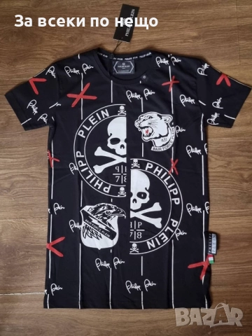 Philipp Plein Мъжка Тениска👕Мъжка Блуза С Къс Ръкав Филип Плейн Код SV-1