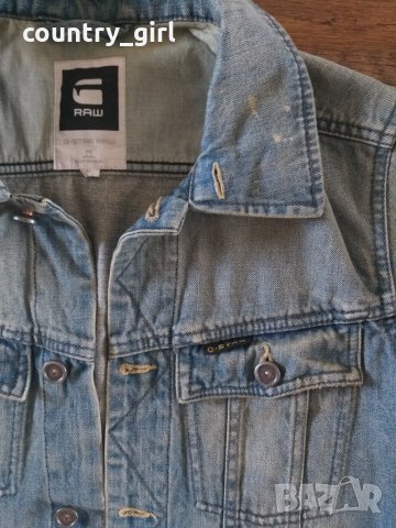 g-star - страхотно дънково яке  КАТО НОВО, снимка 2 - Якета - 26505417