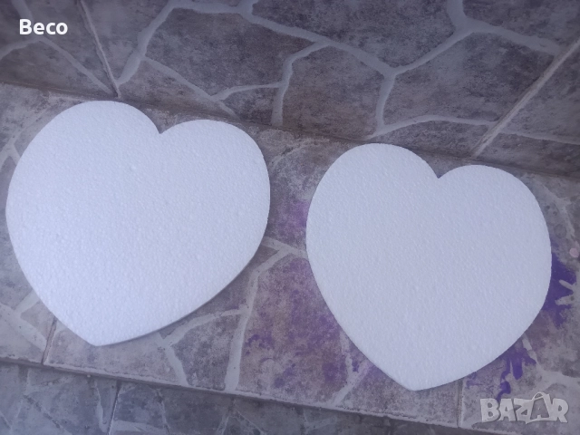 сърца от стиропор 