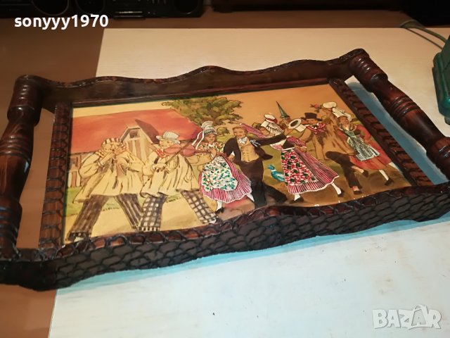 SOLD//ПОРЪЧАНА-bagnoles de lorne-картина/поднос от франция 1112221918, снимка 13 - Антикварни и старинни предмети - 38977062