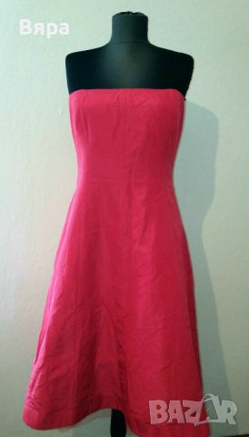 J. Crew - Абитуриентска рокля, копринена с корсаж, гол гръб и тюл!, снимка 9 - Рокли - 37807682