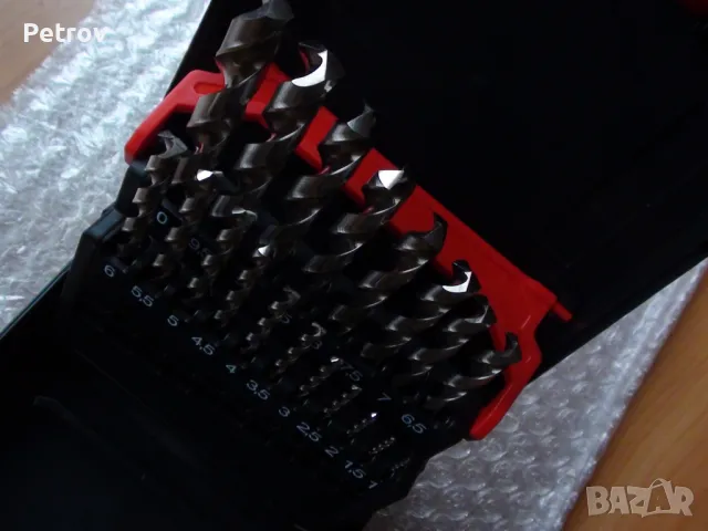 WÜRTH - DIN 338-HSCO - INOX - Germany - ЧИСТО НОВ PROFI-SET 19 Свредла 1-10 mm в Касета/WÜRTH GERMAN, снимка 7 - Бормашини - 40753095