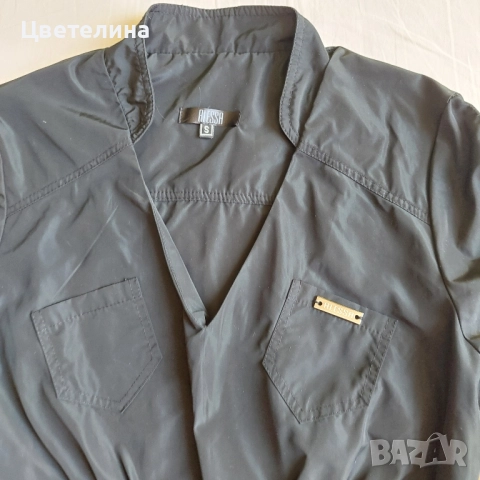 Черна шушлякова рокля Alessa, р-р S, снимка 3 - Рокли - 52233186