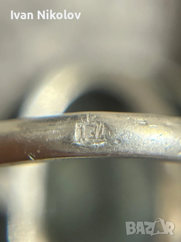 Дамски сребърен пръстен с нефрит, ръчна изработка, снимка 5 - Пръстени - 52932048