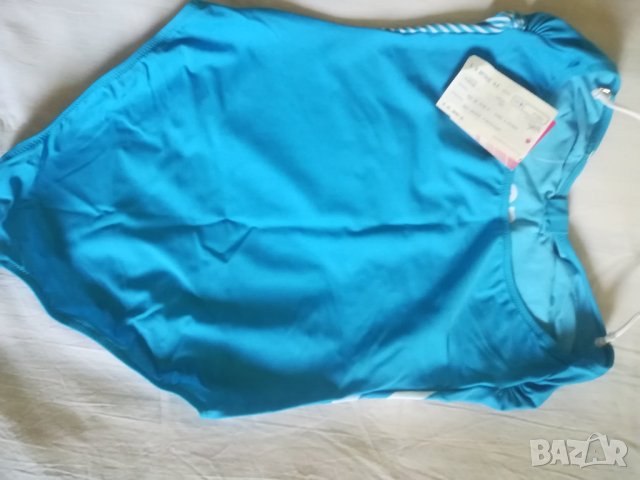 Цял нов светлосин бански с цветни орнаменти, снимка 7 - Бански костюми - 41963660