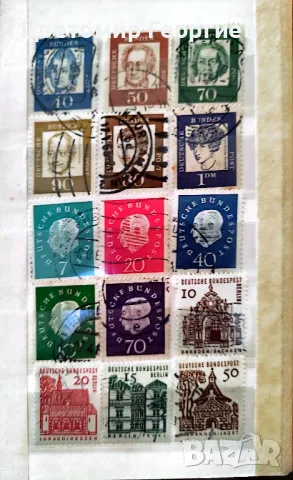 Малък класьор с марки /Германия/.  К.1, снимка 7 - Филателия - 48268546