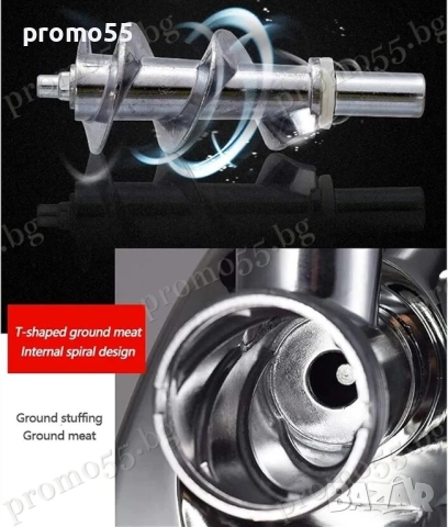 Електрическа Месомелачка 2800W с Остриета от Неръждаема Стомана, снимка 3 - Месомелачки - 52596167