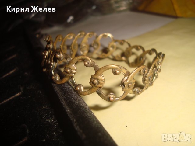 19 ВЕК ВЪЗРОЖДЕНСКА РАЗТЕГАЕМА БРОНЗОВА ГРИВНА РЪЧНА ИЗКЛЮЧИТЕЛНО МАЙСТОРСКА ИЗРАБОТКА УНИКАТ 22739, снимка 14 - Гривни - 33215259