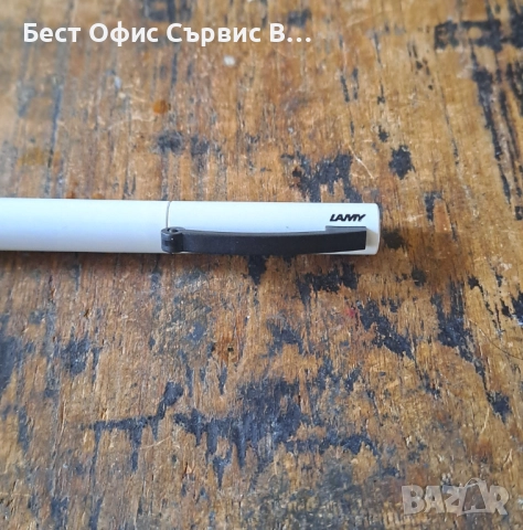 ролер Lamy Лами бял с черен гумен грип модел 377, снимка 9 - Ученически пособия, канцеларски материали - 52789466
