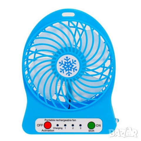 Преносим мини вентилатор за дом или офис, с USB Зареждане, снимка 8 - Друга електроника - 52125811