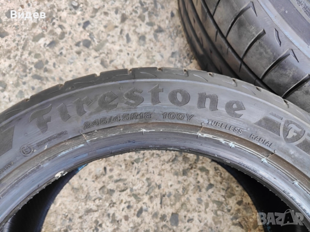 Продавам летни гуми Firestone 245/45/18, снимка 2 - Гуми и джанти - 51683098