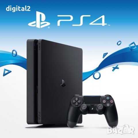Конзола Sony Playstation 4 Slim 500 GB Реновирани + 2 Игри, снимка 2 - PlayStation конзоли - 36664728