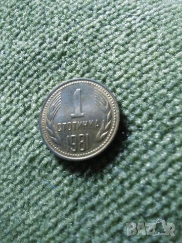 1 стотинка 1981 г., снимка 1 - Нумизматика и бонистика - 43102610