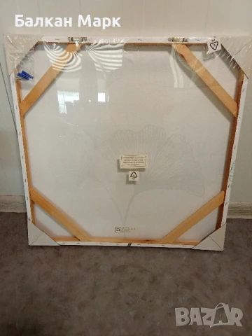 Абстрактна картина 60x60 см върху дървена рамка, снимка 2 - Картини - 50797083