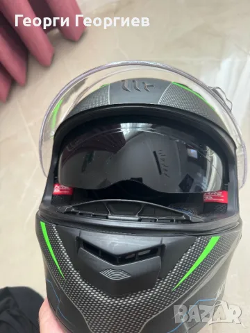 Мото каска MTHELMETS KRE SV INTREPID MATT GREEN, снимка 12 - Аксесоари и консумативи - 50297388