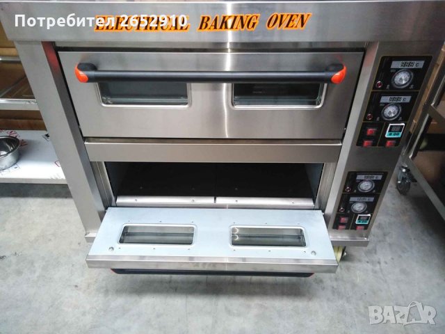 Професионална фурна за закуски, пици, готвене на 2 нива за 4 тави 60/40 Топ цена 1899лв/970,94€, снимка 8 - Обзавеждане за заведение - 34927848
