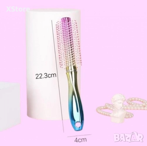 Четка за разплитане на коса - със стилна и елегантна дръжка, снимка 2 - Други - 52593330