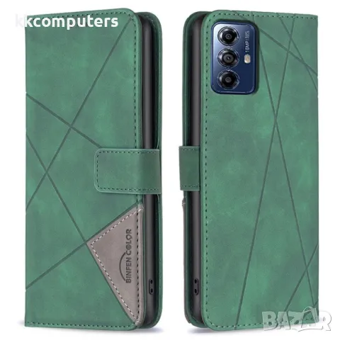 Motorola Moto G Play (2024) BINFEN COLOR Magnetic Wallet Калъф и Протектор, снимка 6 - Калъфи, кейсове - 49920534