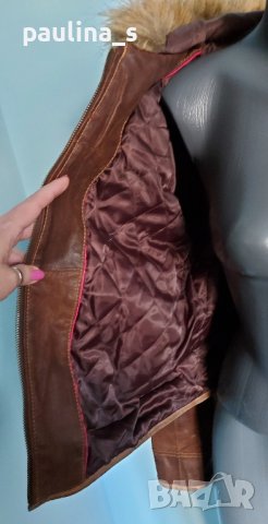 Дамско яке с качулка и хастар "Linea Selecta" / естествен набук / голям размер , снимка 9 - Якета - 43459377