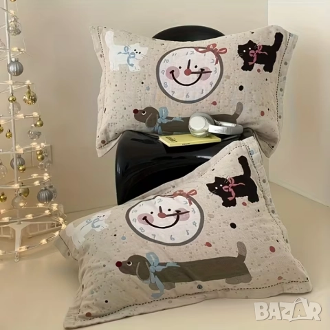 2 броя памучни висококачествени арт калъфки 