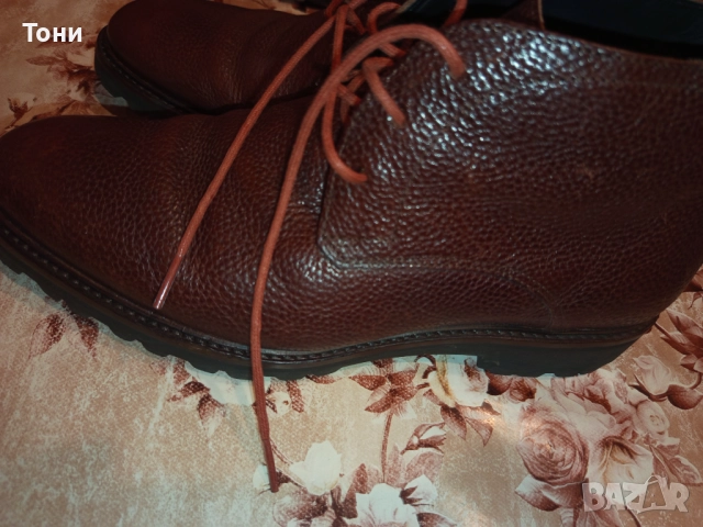 FLORIS VAN BOMMEL Оригинал Нови Мъжки Боти Изцяло от Натурална Естествена Кожа 42/43, снимка 8 - Мъжки боти - 52309708