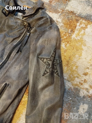 Дамско байкър кожено яке Freaky Nation XS , снимка 3 - Якета - 52352383