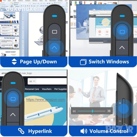 Безжично дистанционно за презентации с USB / USB-C, снимка 4 - Друга електроника - 53082656