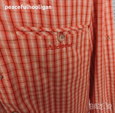 SCHOFFEL Enzo Men`s Orange/Beige Checked Long Sleeve Outdoor  Shirt - мъжка  риза с дълъг ръкав 2XL, снимка 3 - Ризи - 44015844