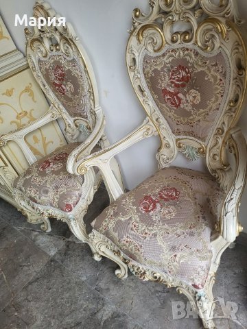 Италианска барокова трапезария 0125, снимка 5 - Маси - 40691895