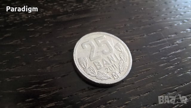 Монета - Молдова - 25 бани | 2011г.