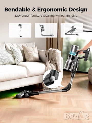 Безжична прахосмукачка Proscenic P16, 55KPA НОВА, снимка 10 - Прахосмукачки - 53420876