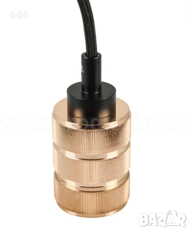 V-TAC - Метален държач, златен, алуминиев, прозрачен SKU: 3811 VT-7999, снимка 5 - Лампи за таван - 50993928