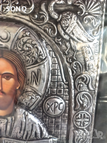 Прекрасна Икона- "Христос Пантократор", снимка 3 - Икони - 52121539