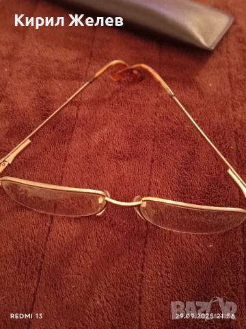 Диоптрични очила с позлата и кожен калъф много красиви добро състояние 50508, снимка 4 - Слънчеви и диоптрични очила - 51883824