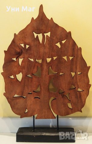 Дървото на живота, ДЪРВО с листа - фигура дърворезба, сувенир, подарък, ръчна изработка, снимка 2 - Декорация за дома - 33233912