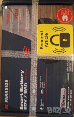 смарт батерия 8А на Парксайд 20В Parkside Performance 20V 8A, снимка 2 - Други инструменти - 53117664