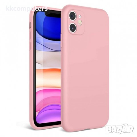 Силиконов кейс Silicone Soft Cover, За iPhone 11 (6.1), Розов