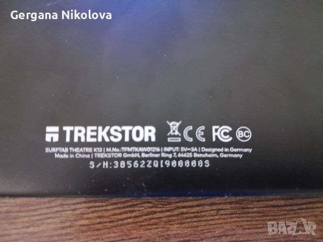 Таблет TREKSTOR, снимка 3 - Таблети - 39637946