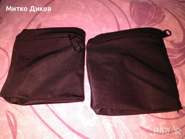 портмоне от плат с цип за ръка за криене на пари и документи  7х9см, снимка 2 - Портфейли, портмонета - 53113157