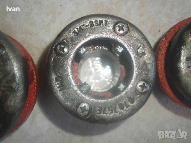 Чешмеджиийска Водопроводна Плашка Винтонарезка-3 глави-За Резби Тръби 1/2-3/4-1цол Немска-BST Type62, снимка 7 - Други инструменти - 43569225