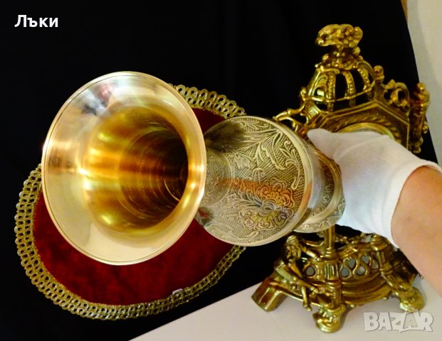 Бронзова ваза 36 см.,клетъчен емайл. , снимка 11 - Вази - 37654544