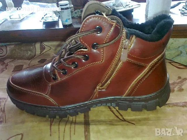 Мъжки боти от еко кожа №44, снимка 2 - Мъжки боти - 48414986