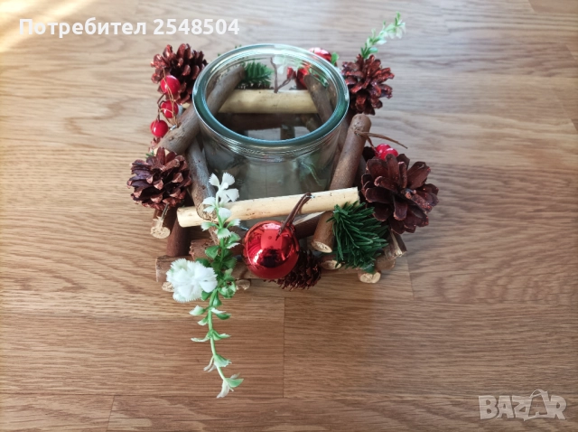 Коледен свещник , снимка 4 - Коледни подаръци - 52834501