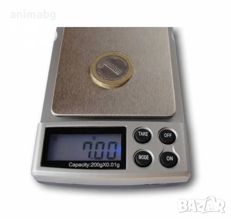 ANIMABG Електронна везна от 0,01g до 200g прецизно кантарче, снимка 3 - Друга електроника - 44066168