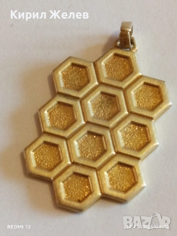 Дизайнерски сребърен медальон ZOLOTAS с позлата ювелирна изработка 48651, снимка 7 - Колиета, медальони, синджири - 53069453